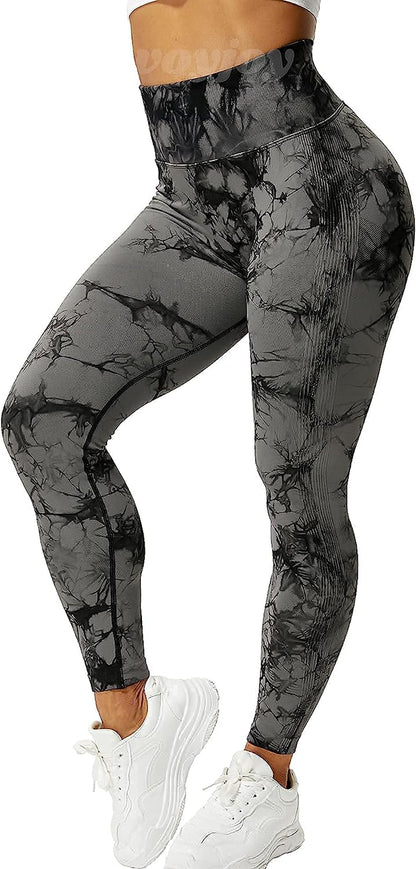 Seamless Leggings for Women High Waist Yoga Pants Scrunch Butt Lifting Elastic Tights