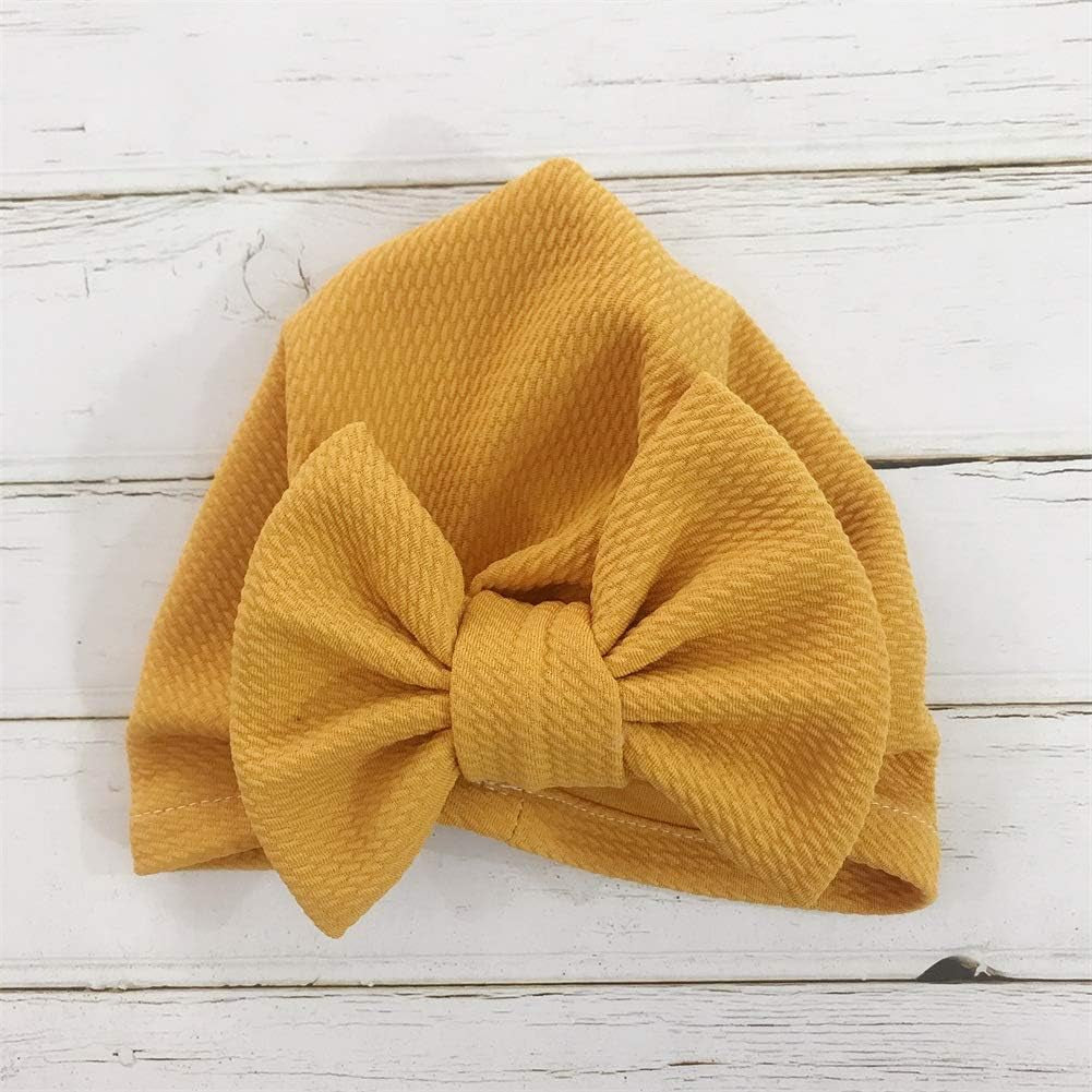 Newborn Baby Girl Turban Hats - 5-Piece Headwrap Set for Infants and Toddlers