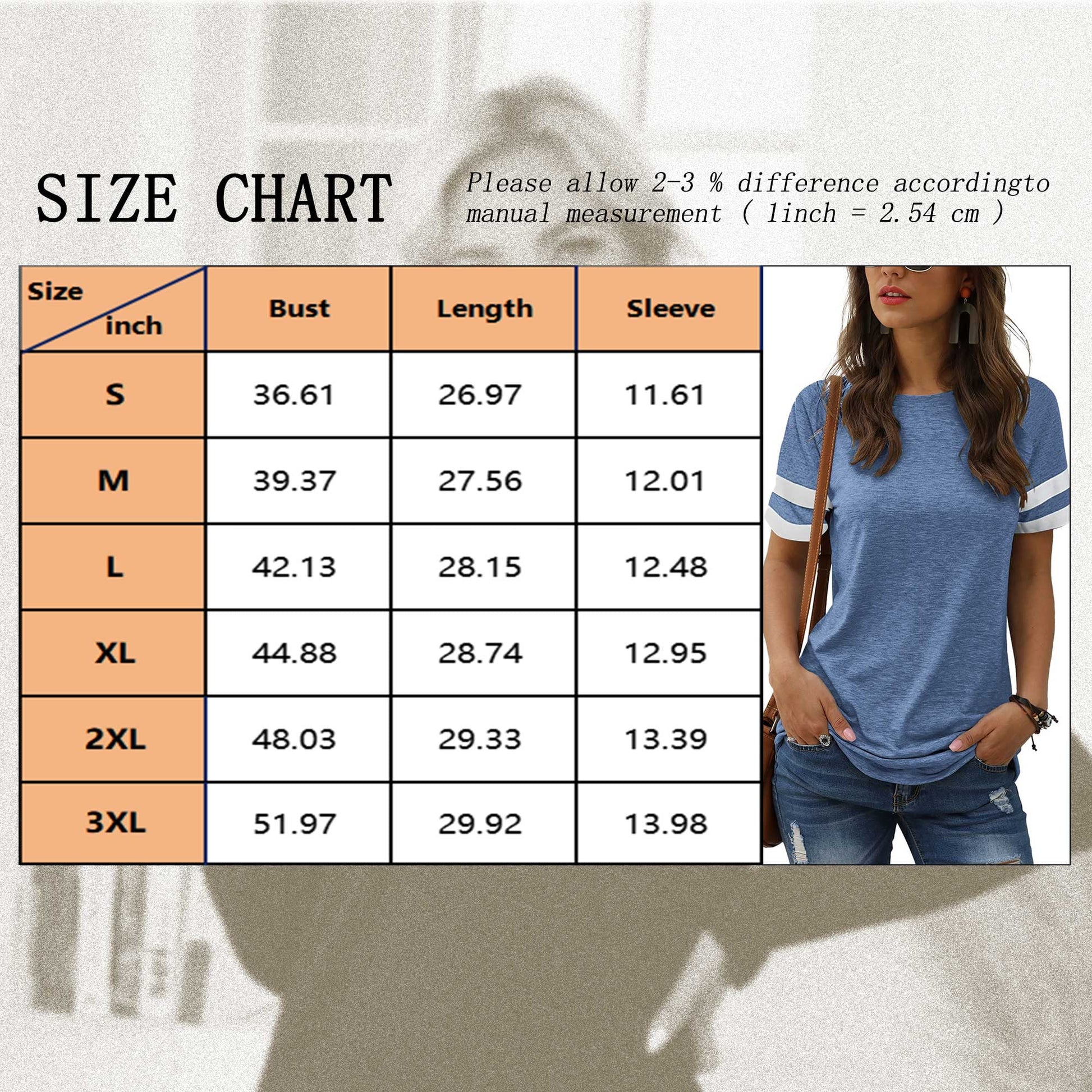 Women'S Short Sleeve Shirts Summer round Neck Tops Loose Fit Casual Striped Tee Cute T-Shirt Blue Tees 2025