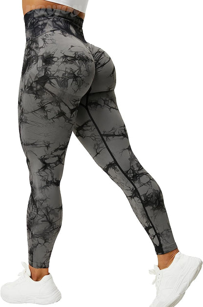 Seamless Leggings for Women High Waist Yoga Pants Scrunch Butt Lifting Elastic Tights