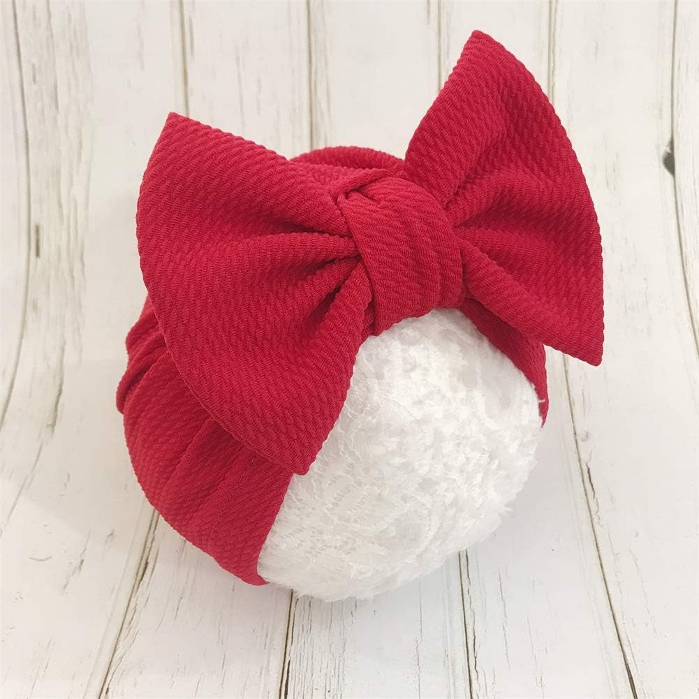Newborn Baby Girl Turban Hats - 5-Piece Headwrap Set for Infants and Toddlers