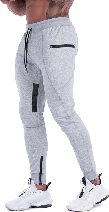 Mens Slim Joggers Sweatpants Tapered Gym Pants Casual Training Workout Pants Track Pant
