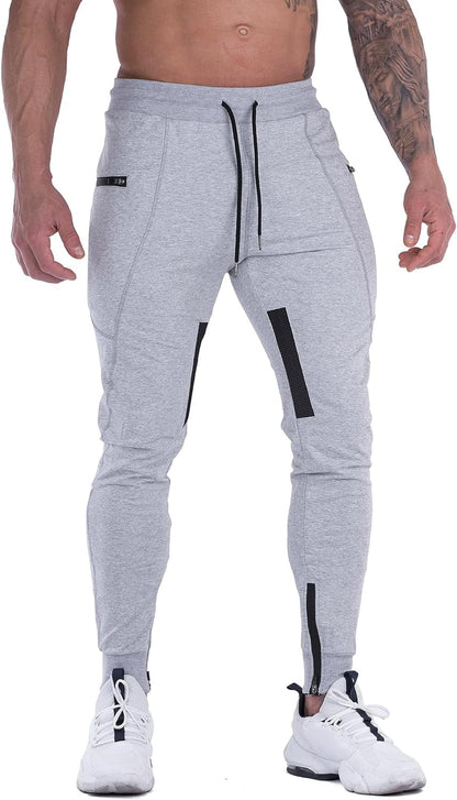 Mens Slim Joggers Sweatpants Tapered Gym Pants Casual Training Workout Pants Track Pant